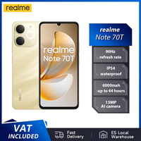 Realme Note 70T AI Smartphone Global Version 6.75-inch 90Hz Screen 6000mAh Battery 13MP Al Camera Octa-core Chipset IP54