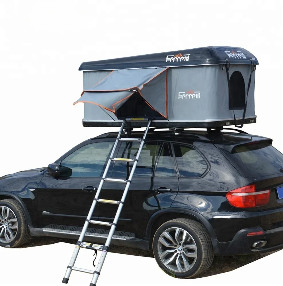 Enter the roof top tent from the car sunroof  Winter / beast-infested / rainy roof top tent