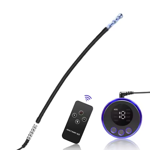 Estimulaci&oacute;n el&eacute;ctrica con sonido uretral, dilatador con enchufe macho de Metal, masturbaci&oacute;n de choque, masaje de pr&oacute;stata, var