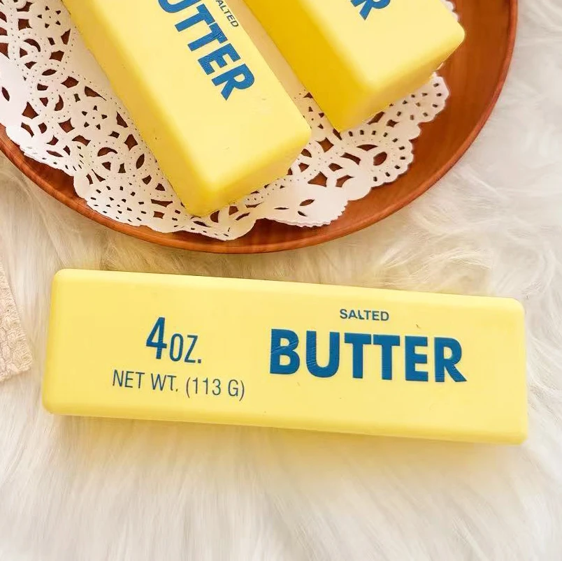 Soft Butter Sticks Soft And Yellow 4 Ounces 1 Piece Of Cream-Flavored Model For Play And Sensory Entertainment Perfect Model