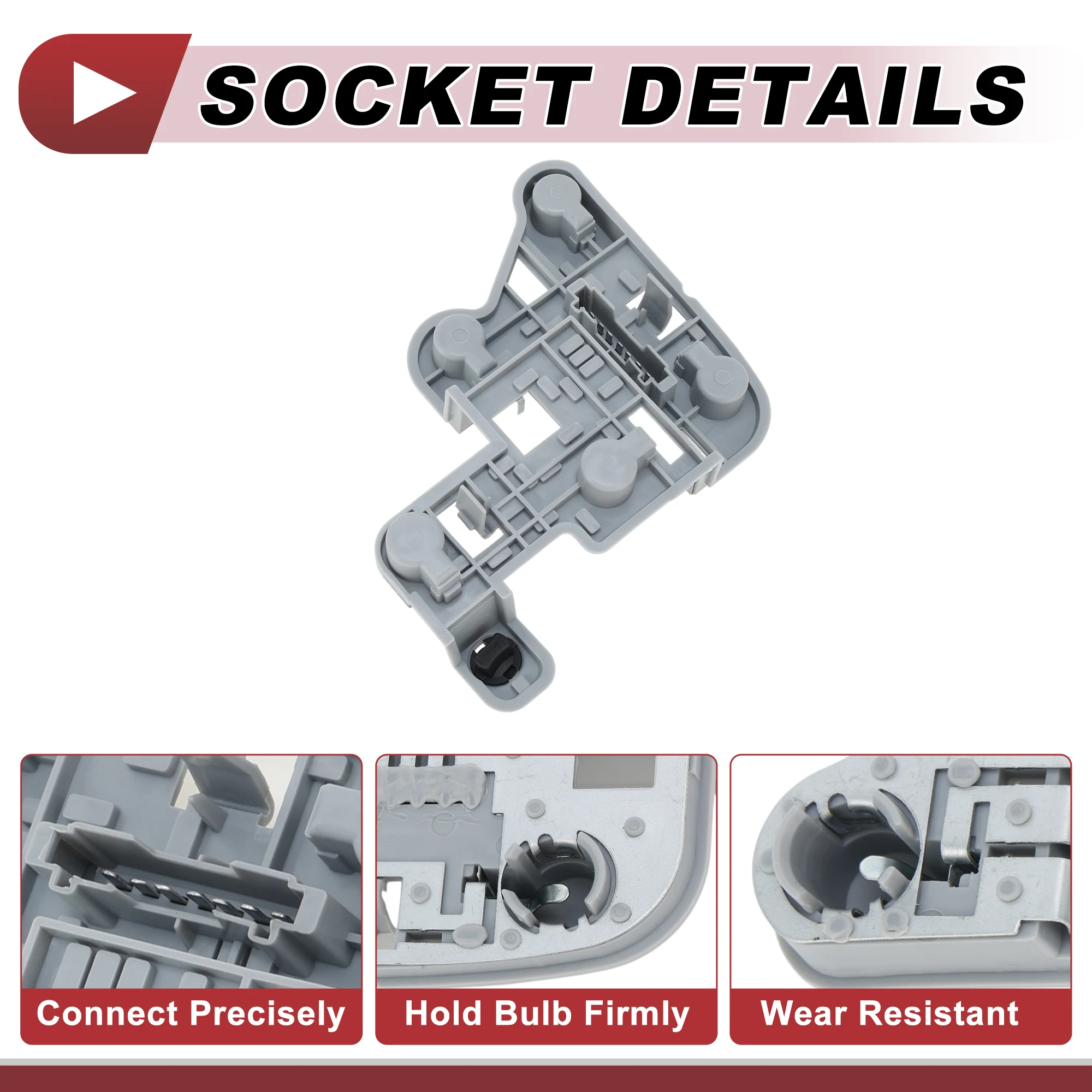 UXCELL Right Tail Light Socket Wiring for Mercedes-Benz Lamp Bulb Pigtail Connector Harness Pre-Wired Plug Heat Shrink Connector