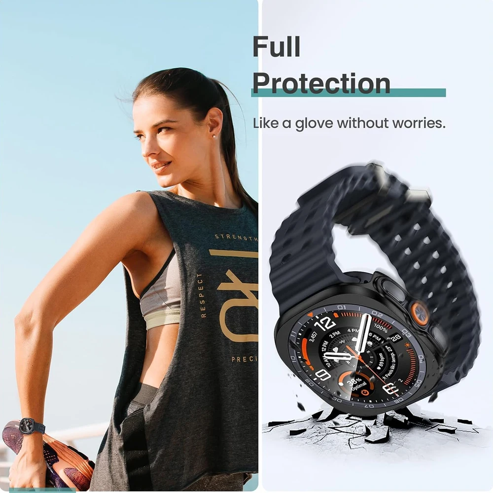 Glas+Hülle für Samsung Galaxy Watch Ultra2 47mm 2026 Zubehör Harte PC-Schutzhülle für Galaxy Watch9 Ultra2 Cover+Displayschutzfolie – Detail 6