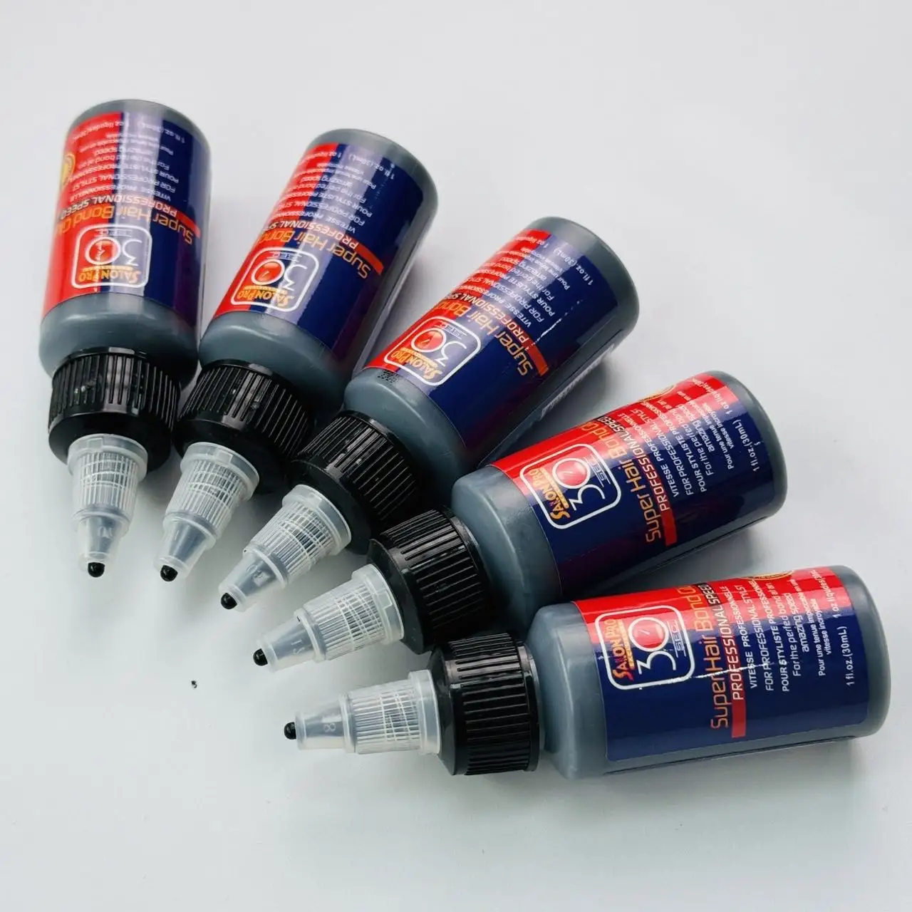 1pcs/2pcs/3pcs/5pcs 1 Oz 30ml Black Hair Weft Bonding Glue Hair Weave Bond