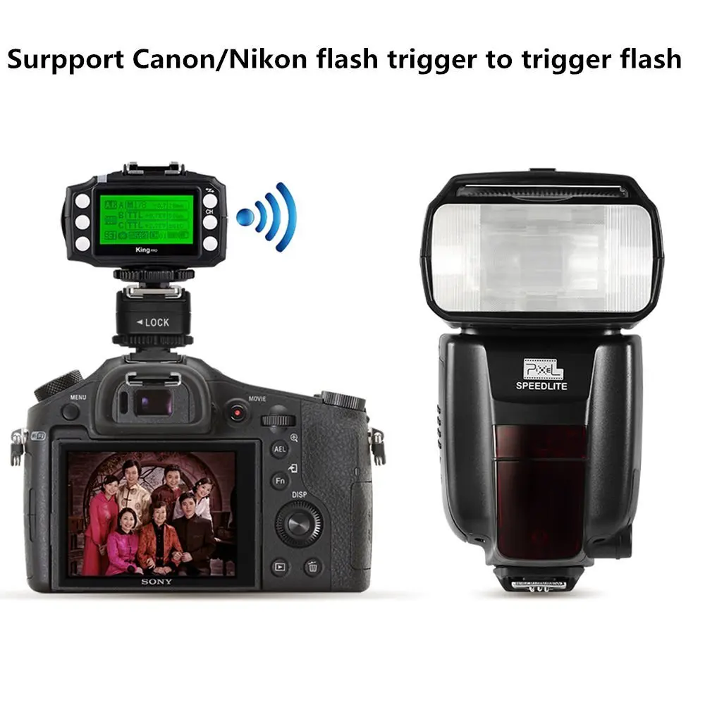 Pixel TF-334 Hot Shoe Adapter For Converting Sony Mi A7 A7S A7SII A7R A7RII A7II Camera To Canon Nikon Yongnuo Flash Accessories