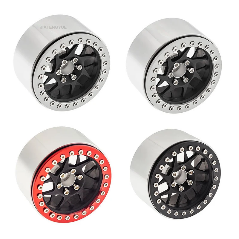 RC 자동차 2.2인치 합금 휠 허브 1:10 클라이밍 카 타이어 SCX10 TRX-4 범용 타입 휠 허브