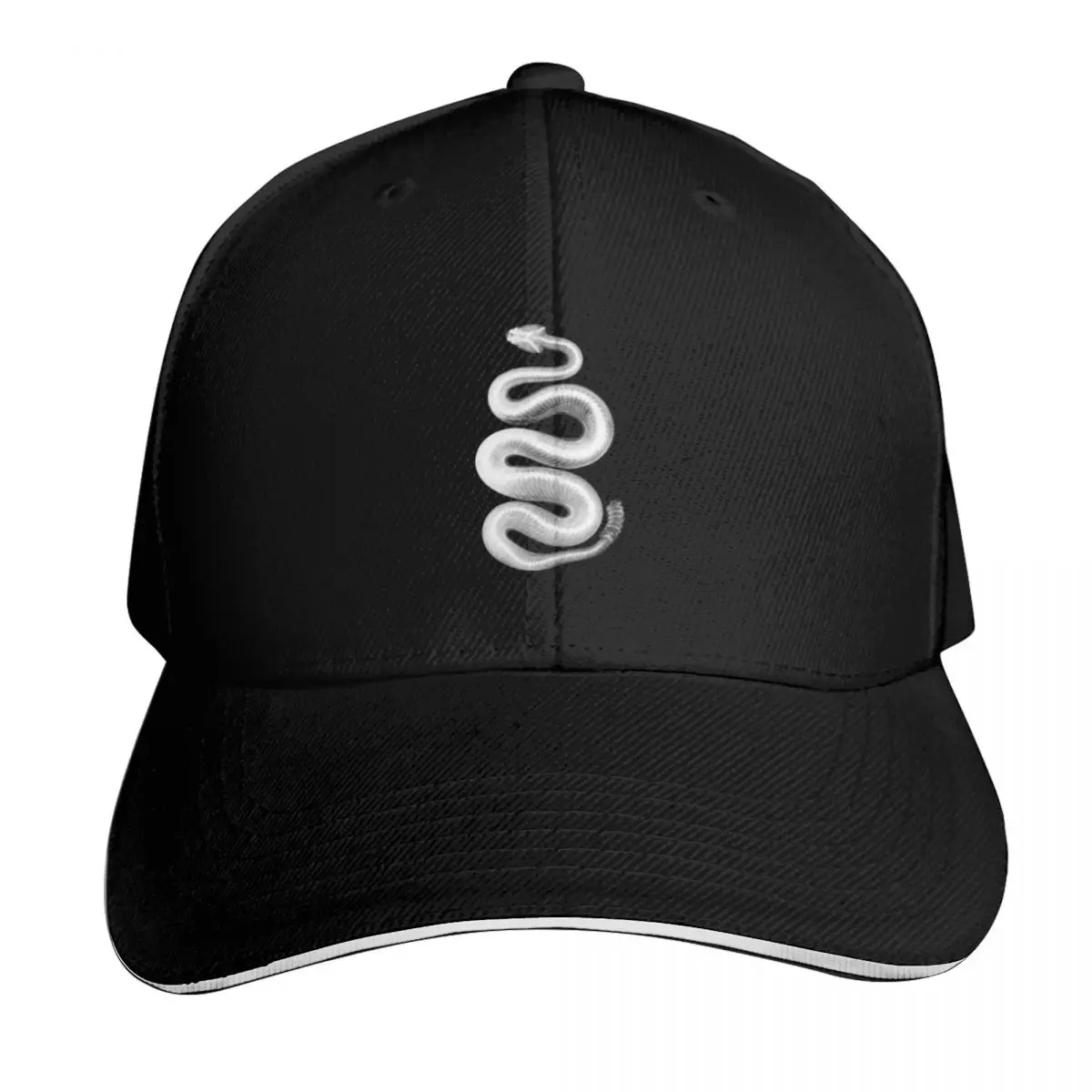 Southern Pacific Rattlesnake, X-Ray, White Baseball Cap Gift for Him Her Casual Daily Wear Quick Dry Performance