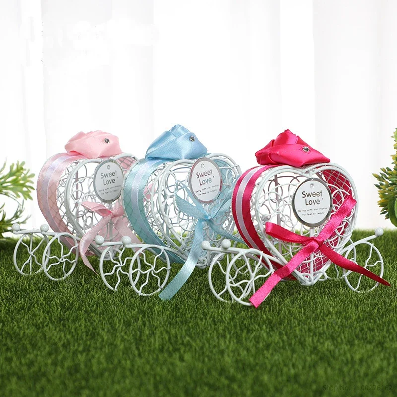 

Love Cartoon Car Metal Candy Boxes Packaging Pumpkin Small Boxes for Gifts Baby Shower Party Favors Wedding & Engagement