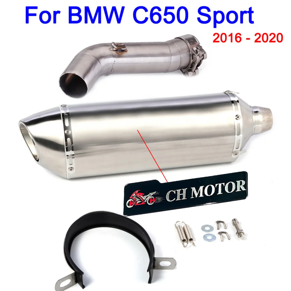 

Выхлопная система CH MOTOR для мотоциклов BMW C650 Sport, C650GT, C600 2016-2020, глушитель, полная система, накладной (слип-он)