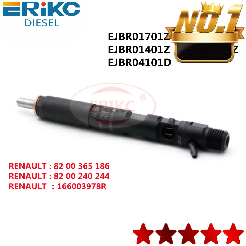 

ERIKC EJBR04101D EJBR01201Z EJBR01401Z EJBR02101Z EJBR01701Z for RENAULT 8200365186 8200240244 166003978R Euro 3 INJECTION