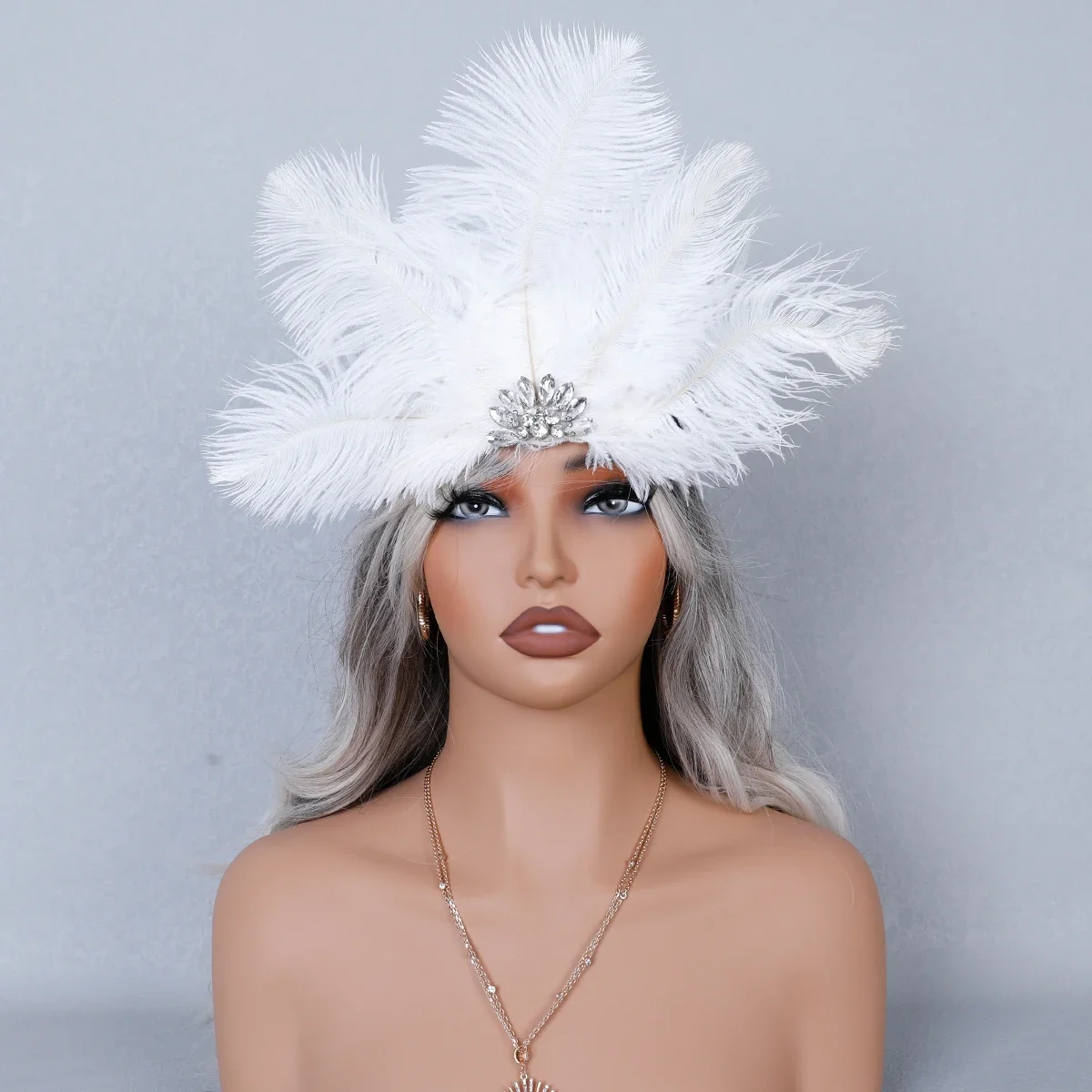 Adjustable Band Feather Headdress For Theater/Cosplay Symbolic Respect Costume Props With Feathers