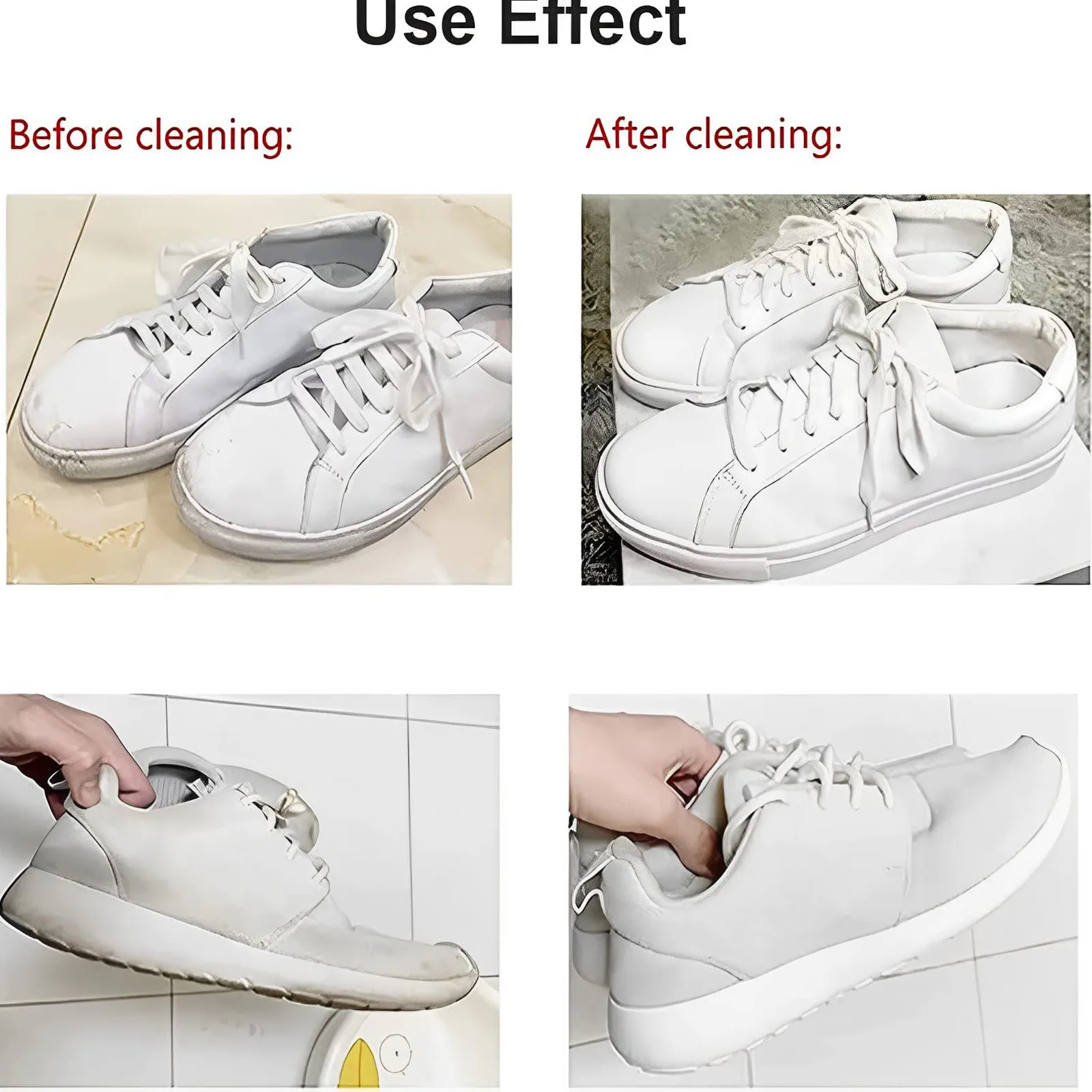 Practical 100ml Useful Shoe Cleaner, Useful Shoe Cleaner Kit, A Set Of Portable Cleaning Tools For Shoes ( 1PC) Easy to clean