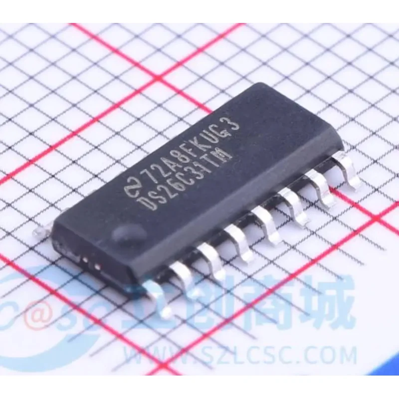 12PCS DS26C31TM SOP16 100% New original Chipset IC Electronic Component SMD