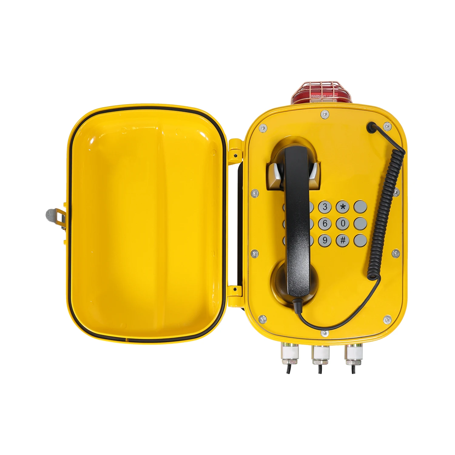 V Explosion-Proof Fiber Phone with Point-to-Point Call & Volume Control for Tunnel Safety Explosion-Proof Phone