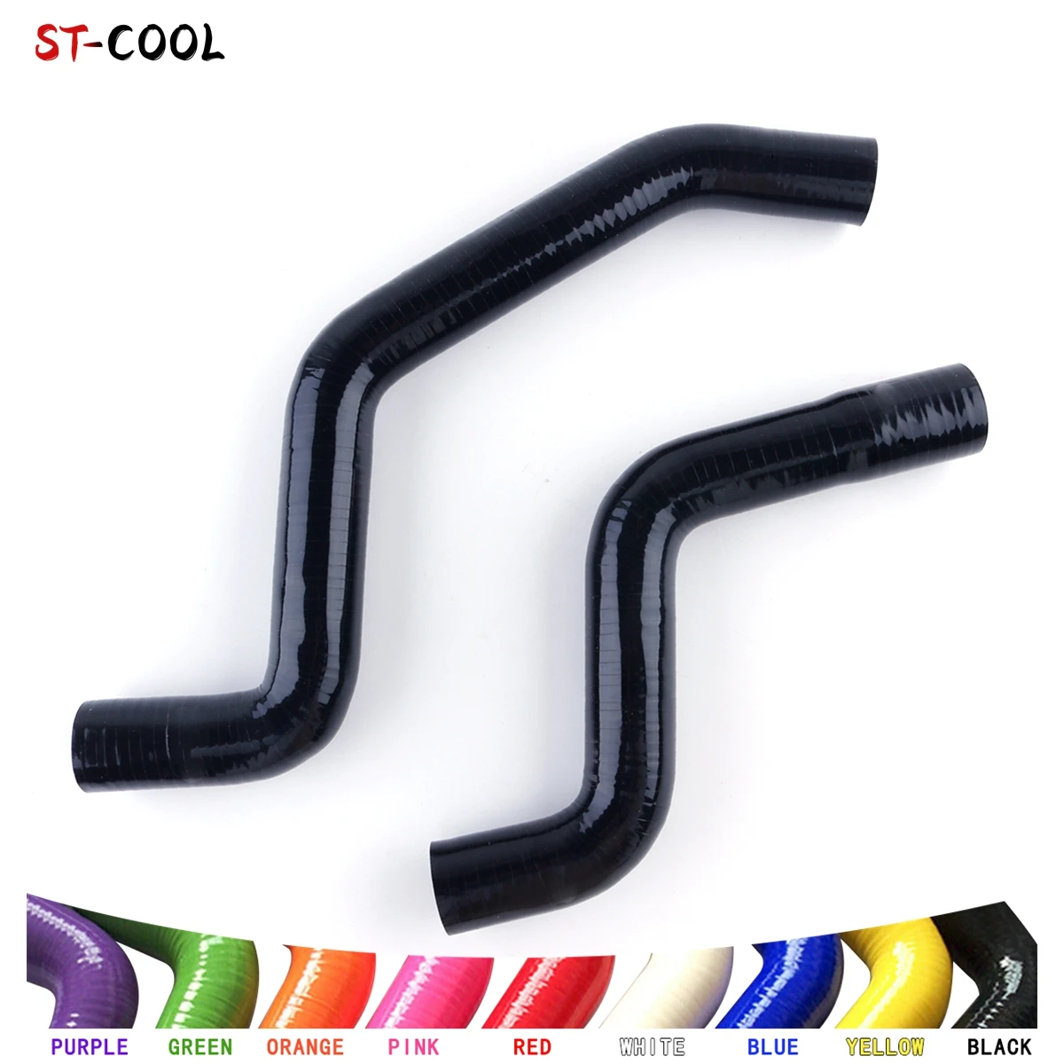 For 2000-2004 Toyota Tundra SR5 3.4L V6 / V8 2001 2002 2003 Radiator Coolant Hoses Kit Silicone Tubes Pipes 2Pcs 10 Colors