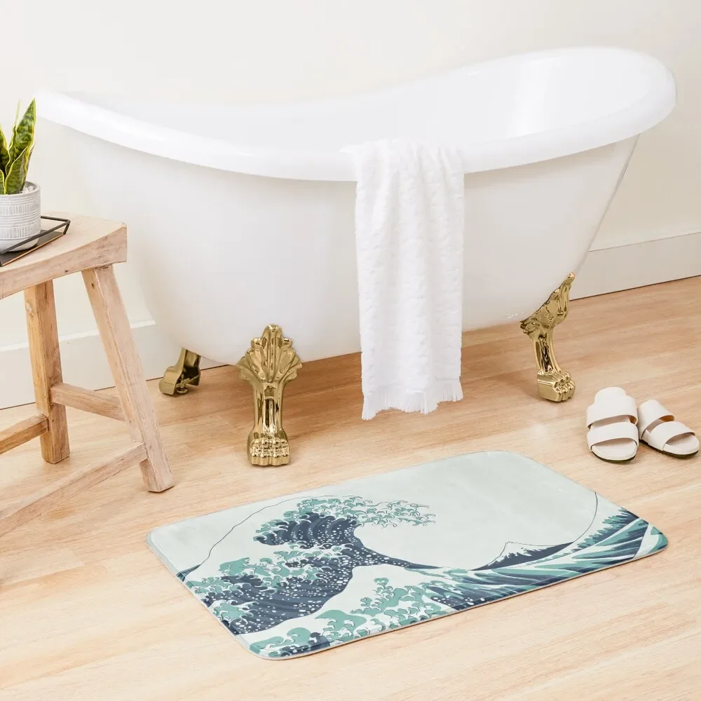 The Great Wave off Kanagawa Bath Mat Mats For Bathroom And Toilet Anti Slip Bath Stickers Mat