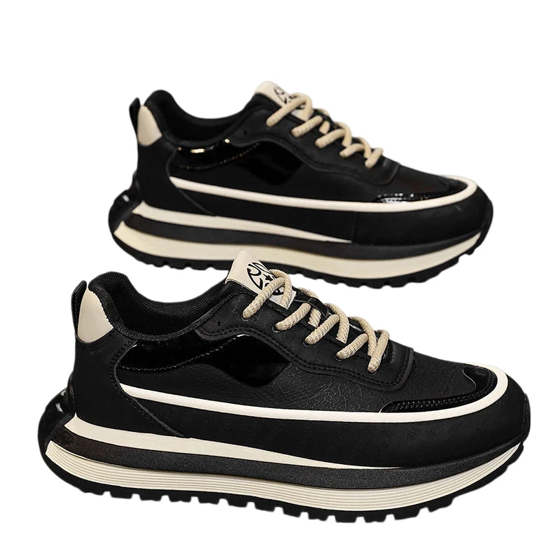 Free Shipping Men Shoes Casual Sneakers Skateboarding Fashion Leather Outdoor Running Hiking Tennis Luxury Platform Comfortable view 6