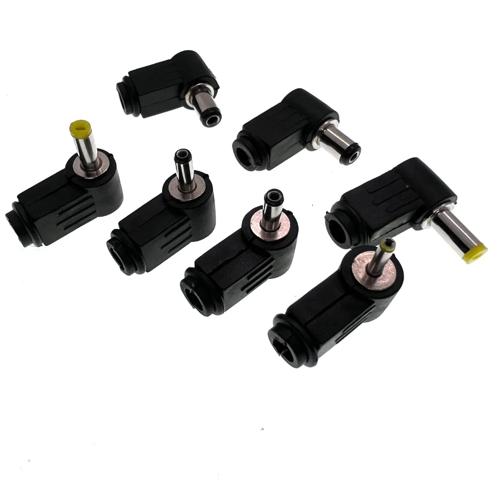 10PCS 90 Degree Right Angle Power Plug 5.5x2.1mm/5.5x2.5mm 4.8x1.7mm 4.0x1.7mm 3.5x1.35mm Welding Type Wiring Assembly