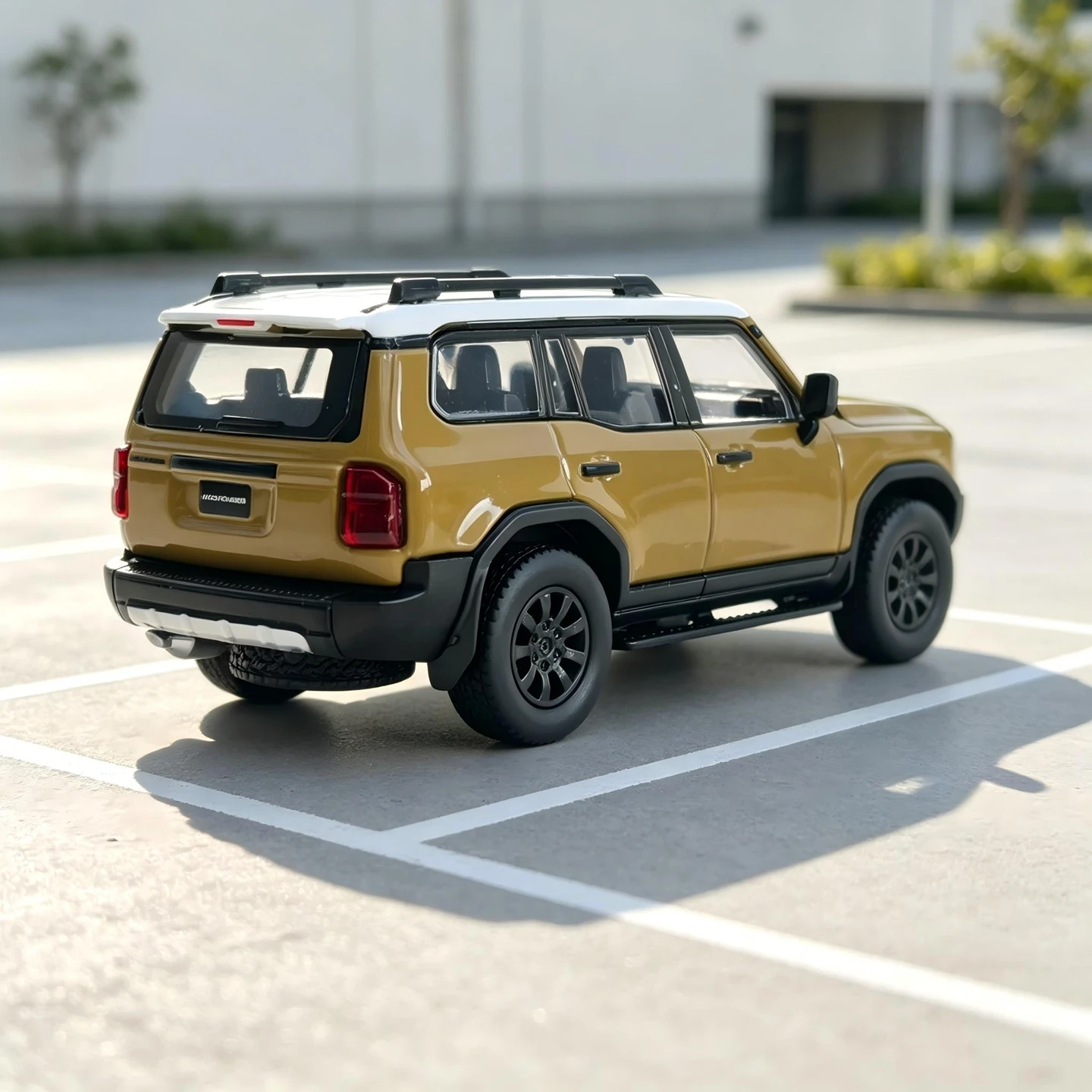 TH 1:64 simulation Toyota Prado LC250 alloy car model engine hood can be opened static ornament off-road vehicle model gift