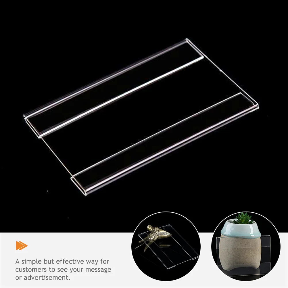 

15Pcs Price Tag Holder Easy Stick No Tools Required Practical Display Solution Price Label Holder Label Holders