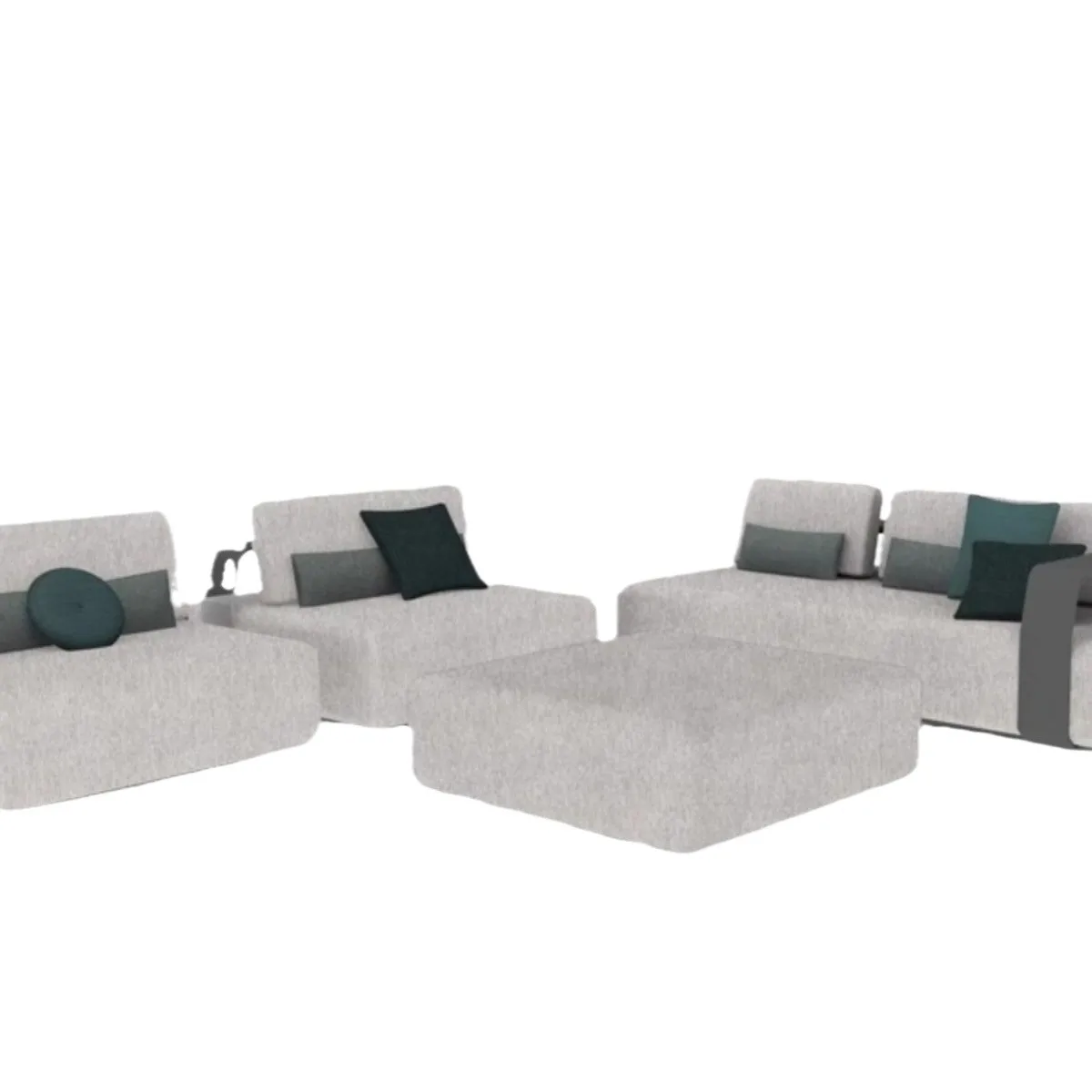 

Customizable outdoor leisure sofa coffee table