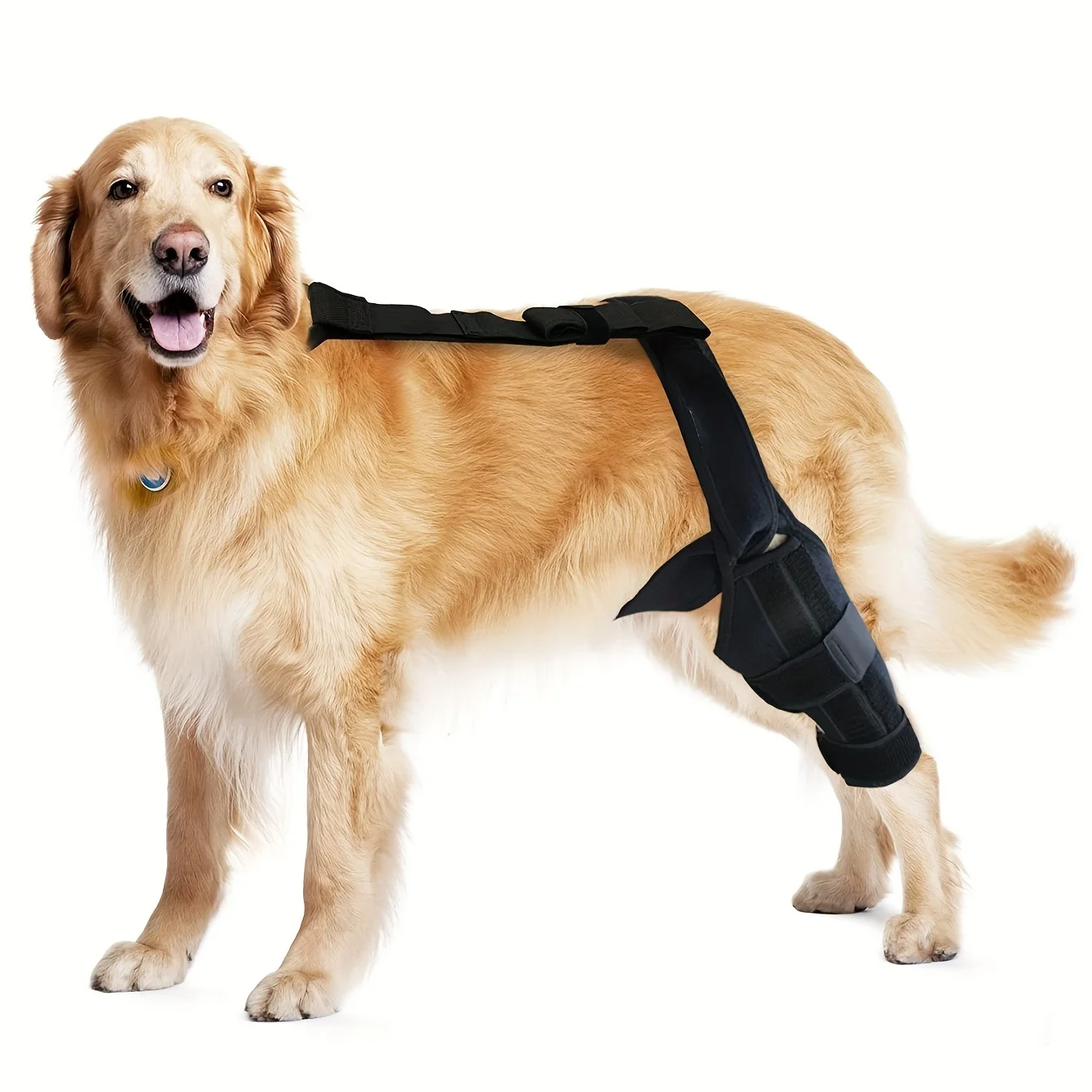 Dog Leg Brace, Adjustable Rear Leg Braces Dog Thigh Protection Sleeve Joint Knee Pads Leg Protection