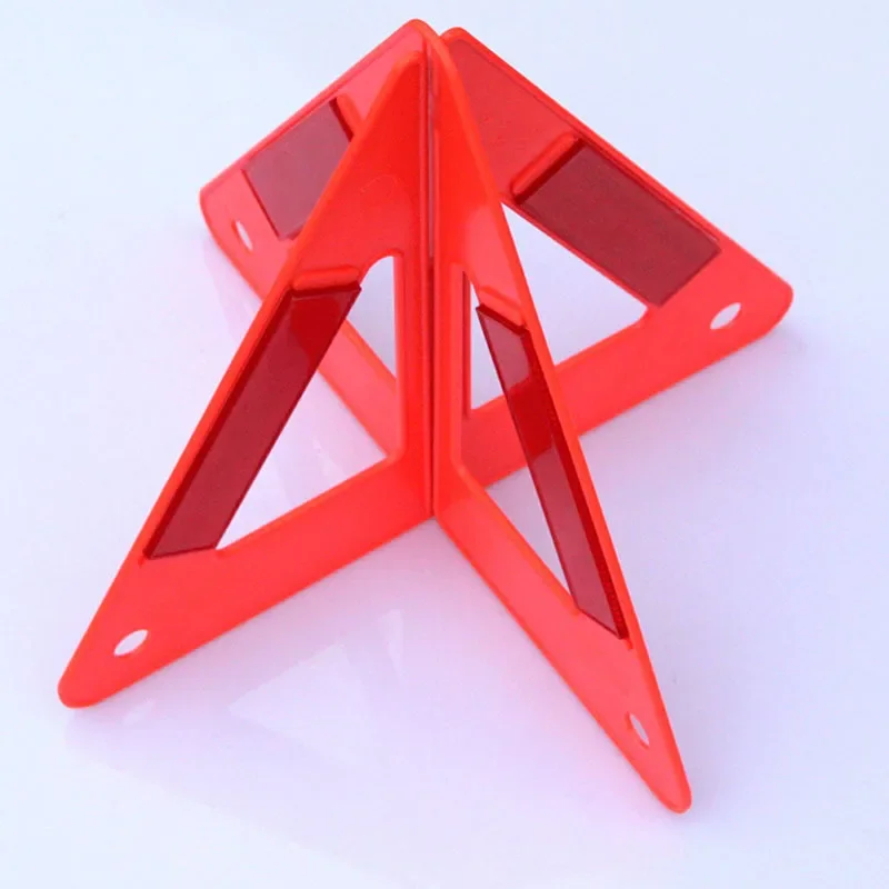 Reflective car emergency road flasher lighting sign triangle warning reflective flashing vehicle breakdown car