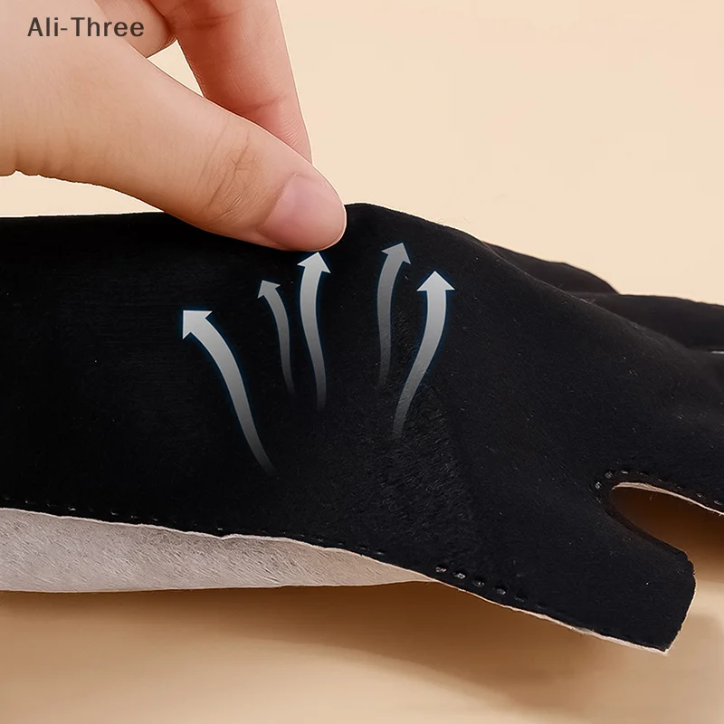 زوج من أدوات الأظافر المضادة للأشعة فوق البنفسجية قفازات الشمس السوداء نصف مكشوفة بأطراف الأصابع قفازات العلاج بالضوء مقطع قصير مع الشريط #2