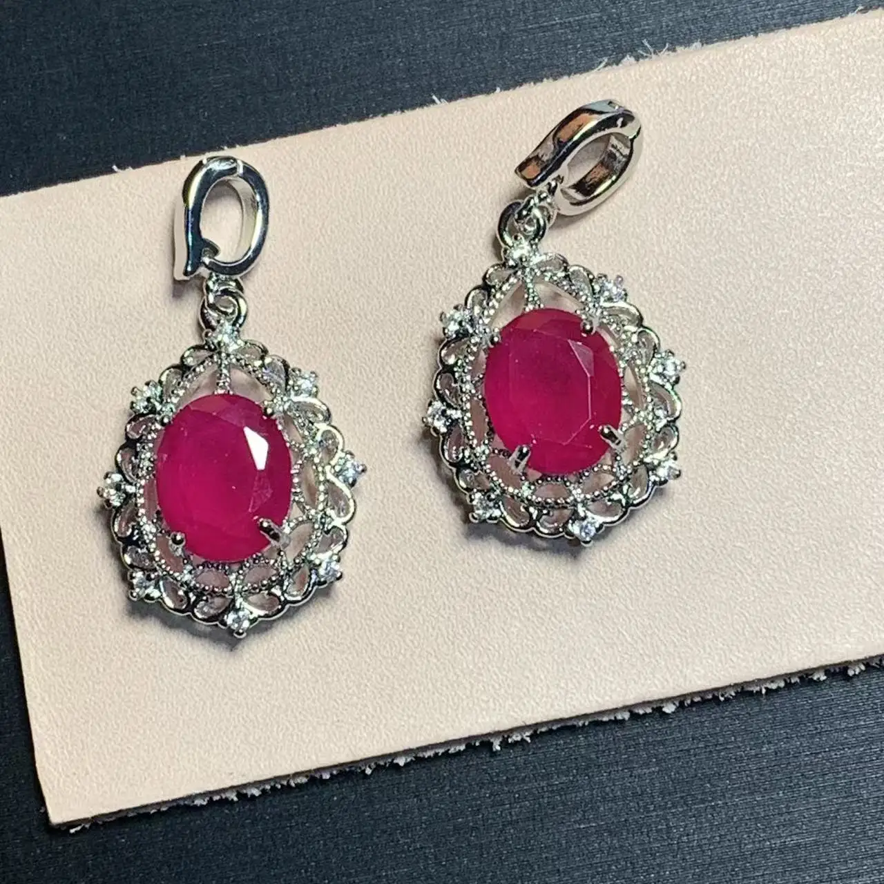 

OVAL Natural RUBY Pendant Necklace Fine Jewelry Handmade Stones Wholesale Healing Energy Gift Lucky Jewelry