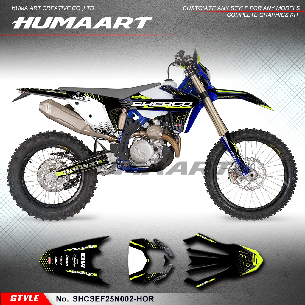 

Графический комплект huпера, наклейки на мотоцикл для 2025 Sherco SE 125 250 300 / SEF 250 300 450 500, защита для фотографий