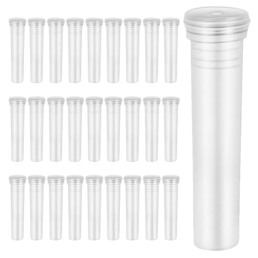 

100pcs Flower Storage Pipe Clear Hydroponic Vase Compact Plastic Desktop Planter Space-Saving Household Plant Terrarium