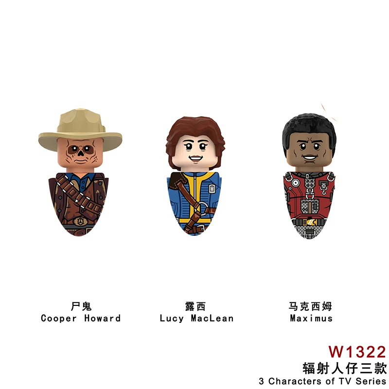 Radiation Poster FJPJ006-FJPJ008 Bricks For Toys John Wick Gifts Mini Action Figures Children Building Blocks For Children