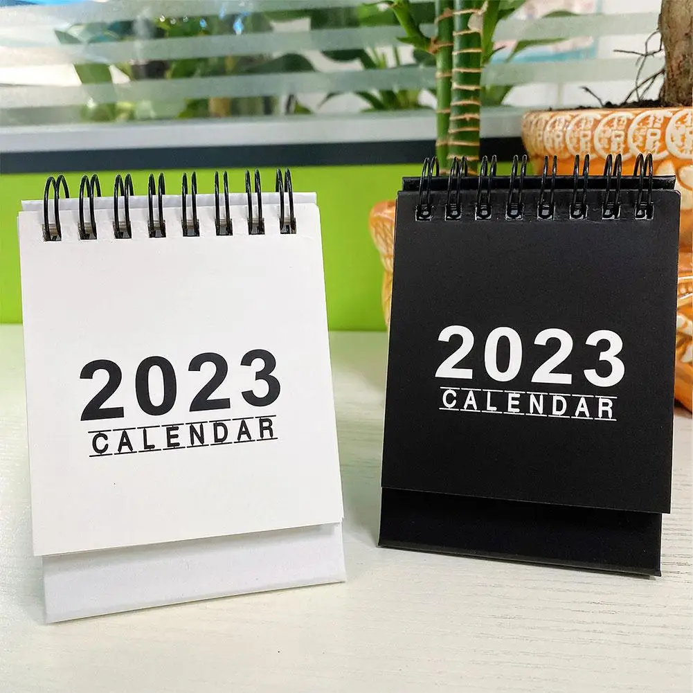 2024 Creative English Mini Calendar Decoration Office Notepad Home Weekly Planner Paper Portable Student Desktop Desk Gift C9H5