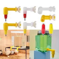 Poultry Chicken Nipple Drinker Automatic Rabbit Drinking Fountain 360° Pigeon Hamster Cage Pet Nipple Drinker Easy installation