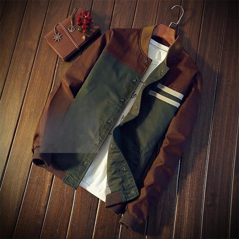 

Мужская повседневная куртка с V-образным вырезом, осенняя одежда в европейском и американском стиле, мужская одежда