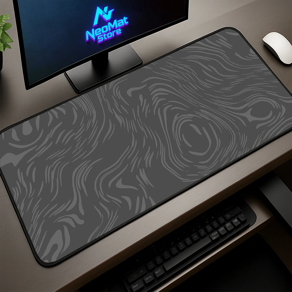 

Gray Mousepad Aesthetic Desk Mat Liquid Mausepad Gaming Setup Accessories Rubber Desk Carpet 800x300 Office Decoration Choice