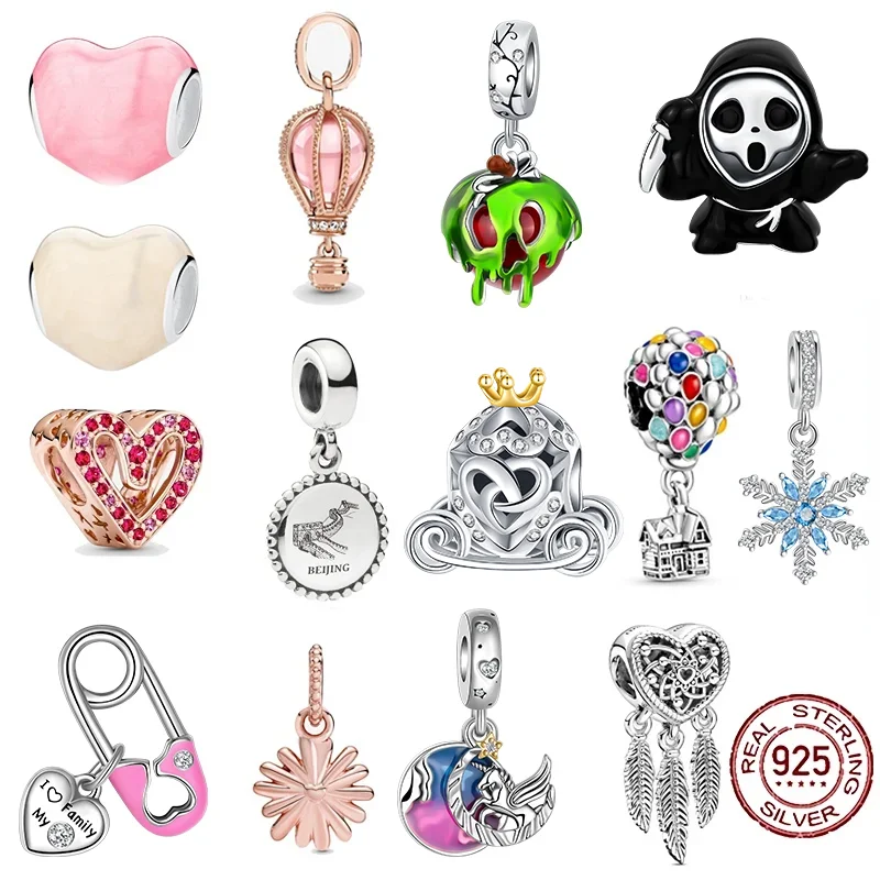 

Romantic Balloon Charms Fit Original 925 Pandora Bracelet 925 Sterling Silver Bead Charm Necklace Trinket Diy Women Jewelry