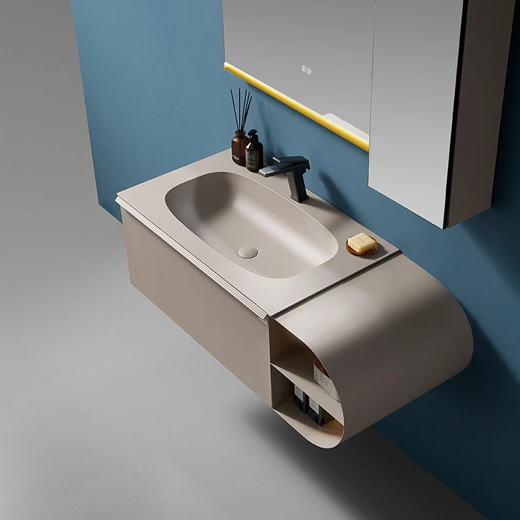 LANGDENG Fashion Simple Style Smart Mirror Cabinet Bathroom Basin Bathroom Cabinet Customizable