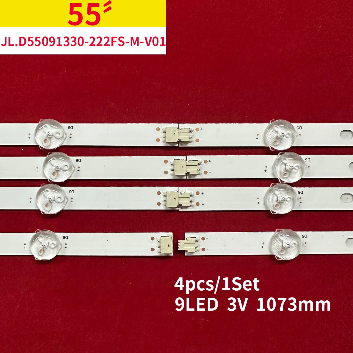 1073mm LED Backlight strip 9 lamp for JL.D55091330-222FS-M_V01 LB-L55M9-EP-CSOT-X1