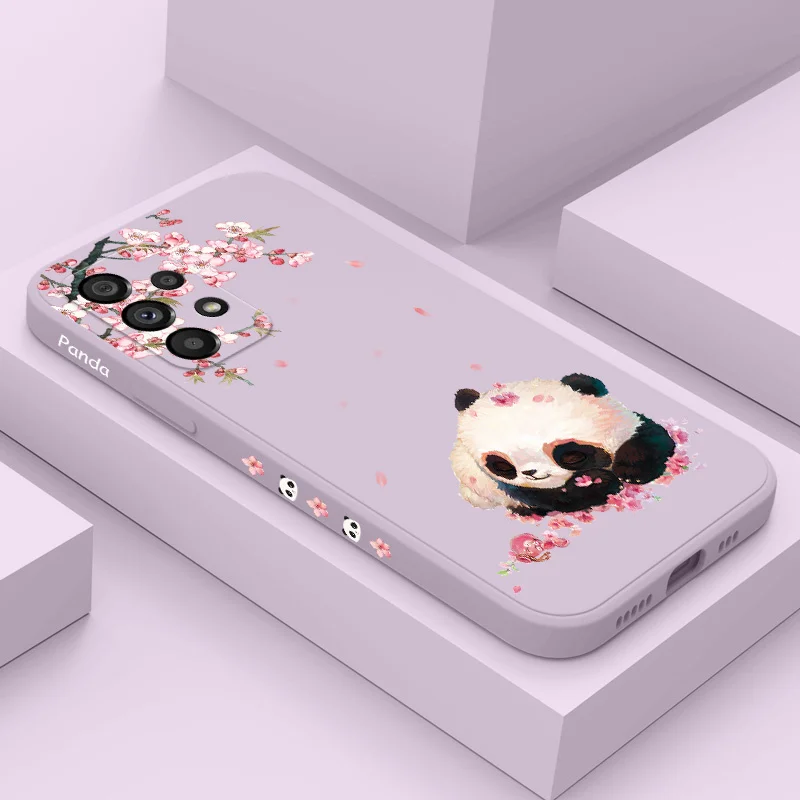 

Cherry Panda Phone Case For Samsung Galaxy A73 A53 A33 A23 A13 A03 A72 A52 A52S A32 A22 A12 A71 A51 A31 A21S 4G 5G Cover