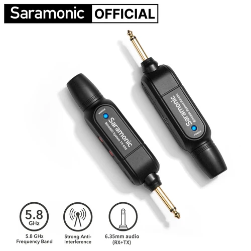 Saramonic 디지털 무선 마이크 시스템, 기타 오디오 믹서, 악기 앰프 스트리밍용, Blink800 B3, 5.8GHz