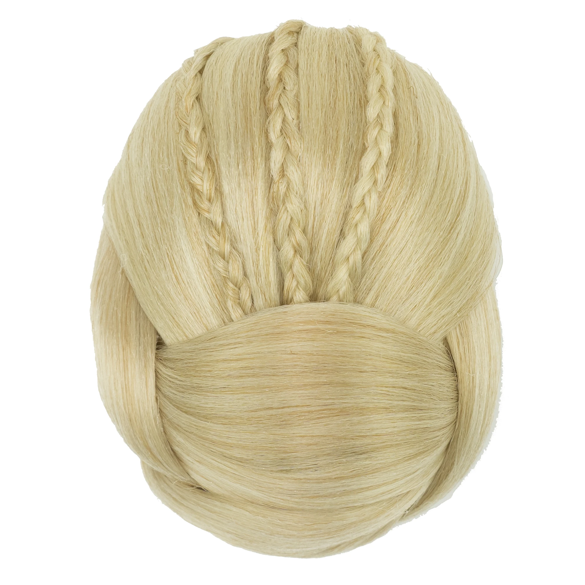 Soowee Synthetic Braided Chignon Dancer Hair Cover Donut Hair Pieces Scrunchies Hair Bun Wig Clips Updo Wedding Party Headwear
