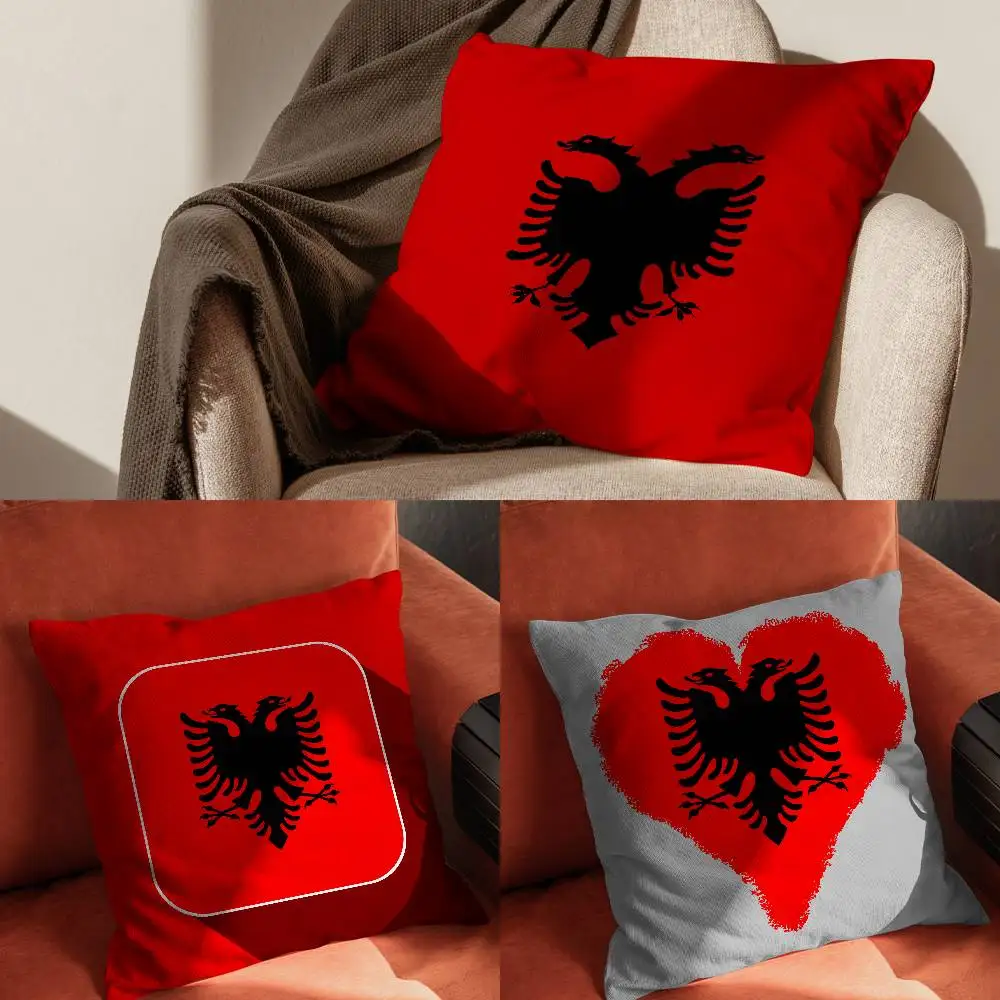 

Albania Flag Pillow Case Pillowcase For Car Pillows 60x60 Cushions Luxury Double Sided Cover Home And Decoration Sofa 30x30