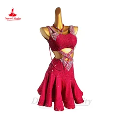 Disfraz de actuación de baile latino para niños y adultos, ropa profesional de competición, Rumba, Chacha, Tango, faldas latinas, tamaño personalizado