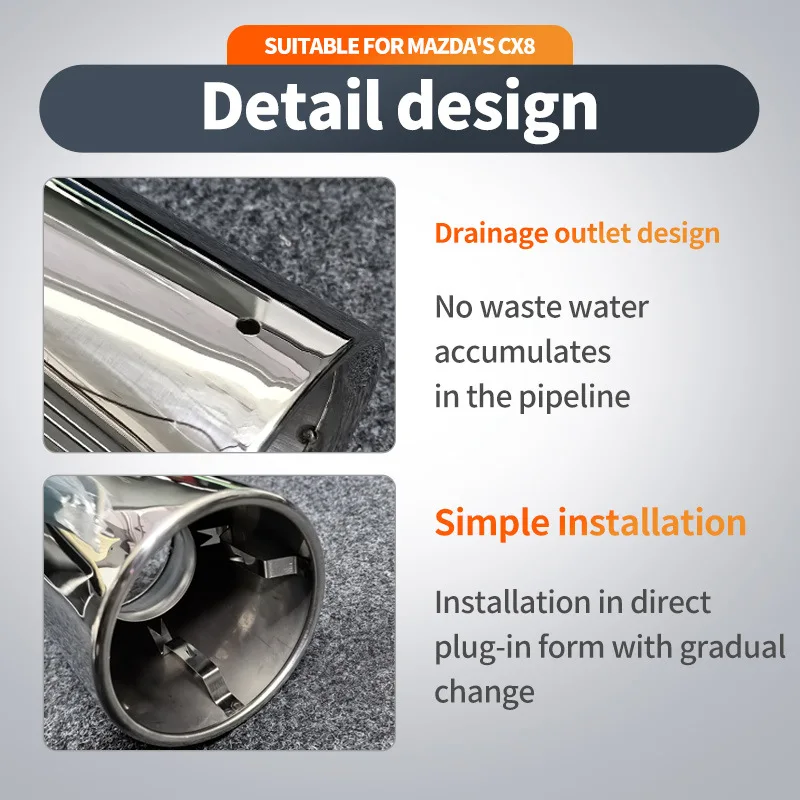 لمازدا CX-5، CX4، CX3، CX7، CX8، Atz خاص تعديل السيارة ماسورة العادم #4