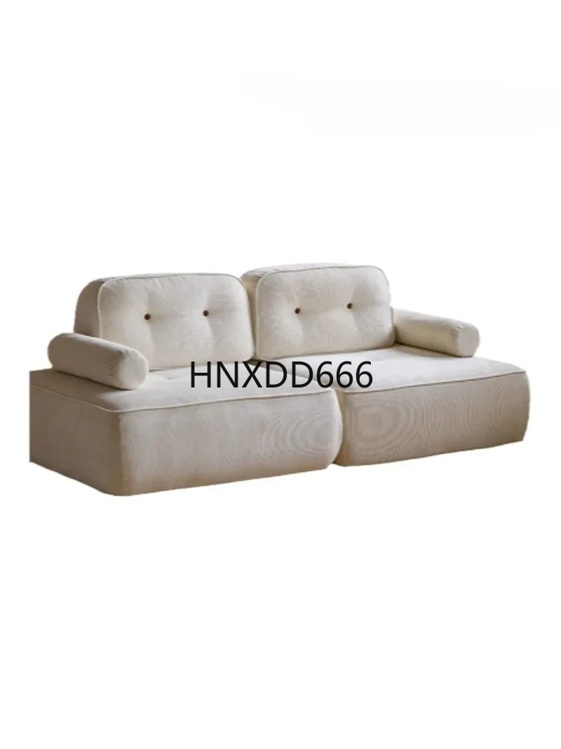 

variable bed small apartment family bedroom apartment balcony The same living room tofu module combination sofa