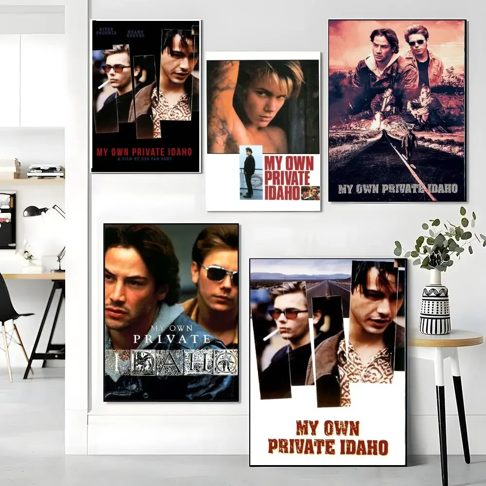 classic movie M-My Own Private Idaho-O Painting Calligraphy Boho Botanical Decor for Living Room Elegant Home Style