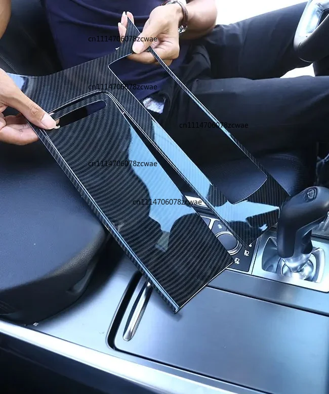 For Landrover Range Rover Sport RR Sport 2014-2017 ABS Carbon Fiber Car Center Console Panel Cover Trim Sticker Car Accessories