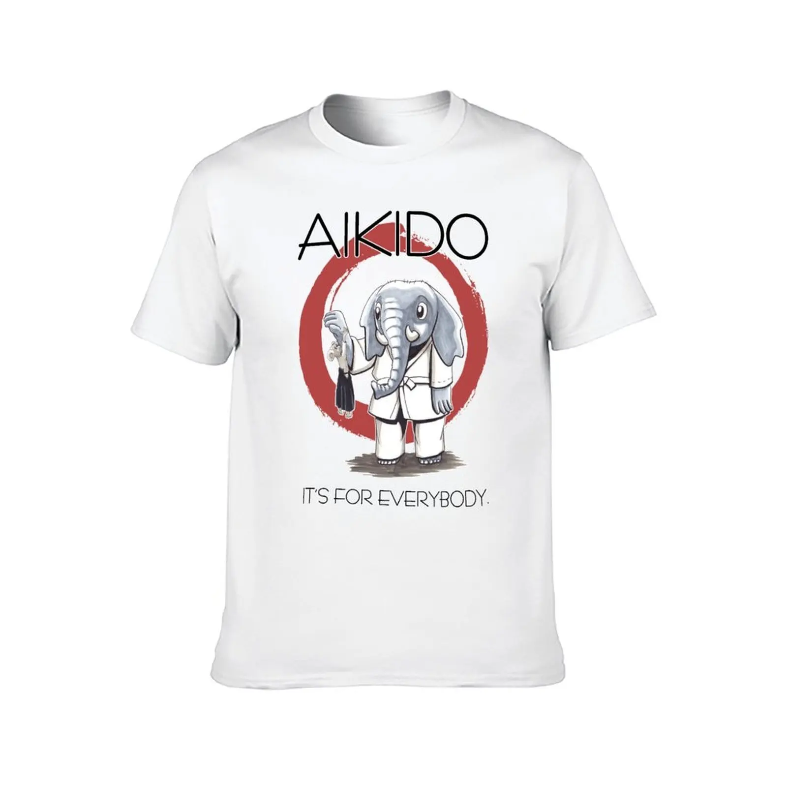 Aikido - it's for everybody (white) T-Shirt funny t shirts man t shirt for man 100 percent cotton T-Shirt