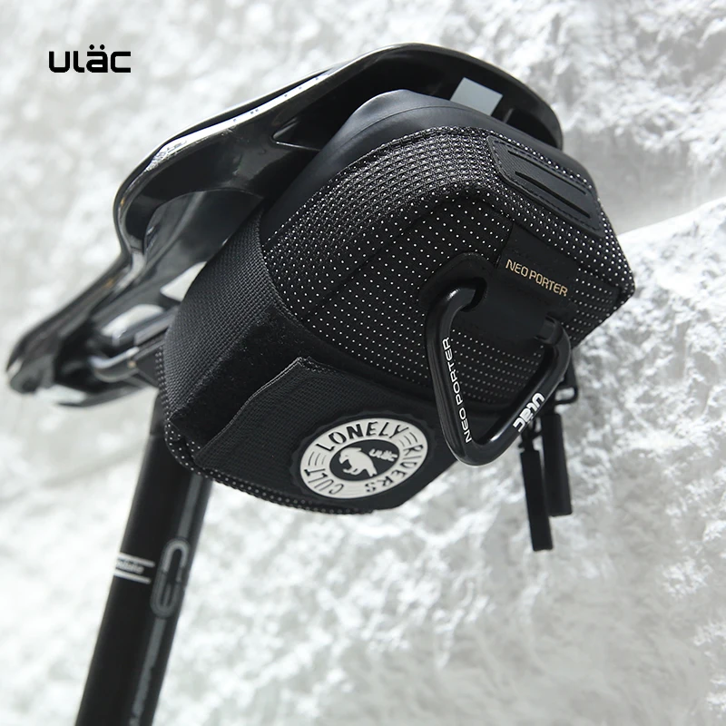 ULAC Mini bolsa para SILLÍN de bicicleta portátil, bolsa trasera impermeable de 0,5l, bolsa trasera con hebilla de liberación rápida para bicicleta