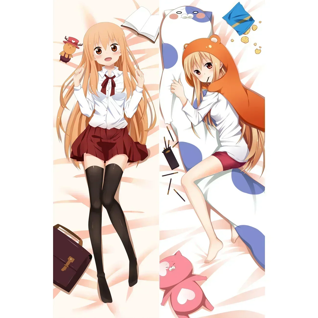 

Аниме Himouto! Обнимающая подушка для тела модели Умару-Чан, подушка для девушек из аниме Kawaii Dakimakura Otaku Waifu, наволочка «сделай сам» для косплея